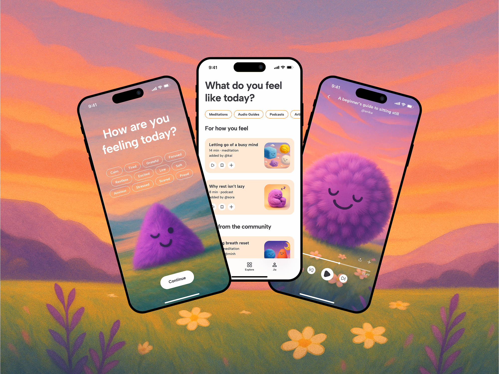 temple — meditation app concept app app concept daily ui challenge design meditation meditation app mobile ui ui challenge