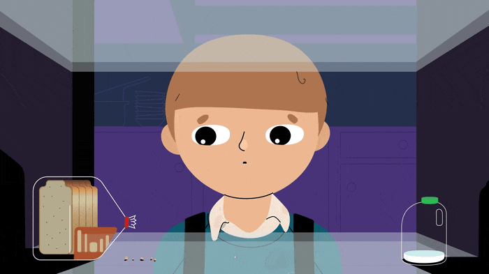 NSPCC Guy's Story - late for class 2d 2d character animation design fab design flat design illustration motion design motion graphics