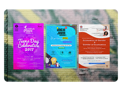 Event Poster Designs – Youth & Academic Programs design graphic design