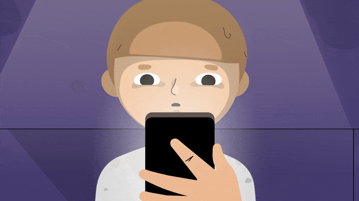 NPSCC Guy's Story - late night scrolling 2d 2d character animation design fab design flat design illustration motion design motion graphics