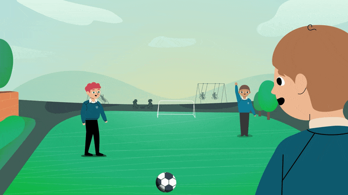 NSPCC Guy's Story - asking for help 2d 2d character animation design fab design flat design illustration motion design motion graphics