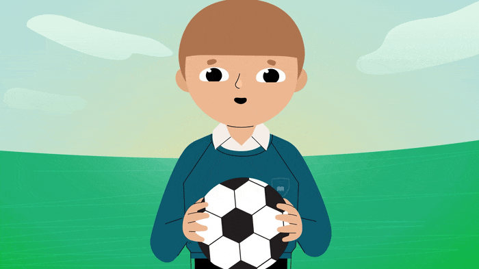 NSPCC Guy's Story - playing in the playground 2d 2d character animation design fab design flat design illustration motion design motion graphics