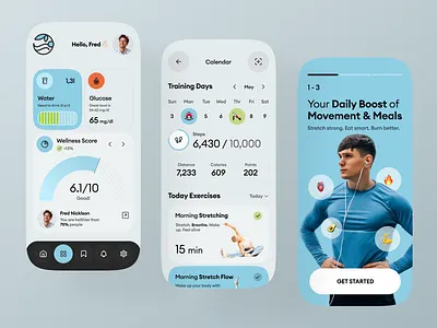 Smart Wellness App app app design health healthcare medical medicine mobile app mobile app design mobile design mobile ui wellness