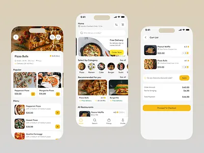 Food Delivery App app appdesign deliveryapp design figmadesign foodapp mobileui ui uidesign