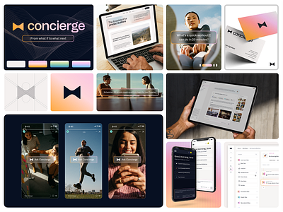 Concierge® AI ai ai app design ai branding badge brand branding concierge design graphic design heyo! illustration logo ui