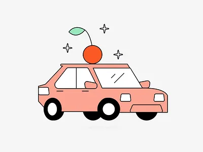 Beep Beep auto car cherry