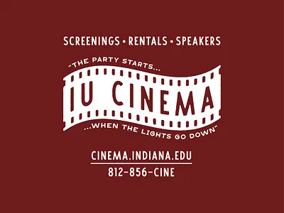 IU Cinema Spring 2025 merch cap design graphic design hat merch mug shirt