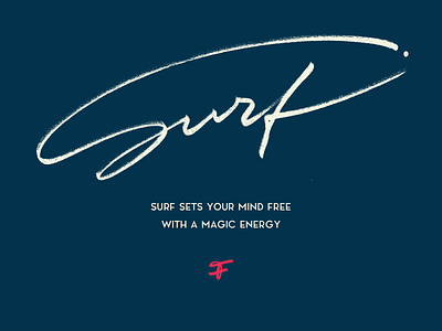 Surf_calligraphy art artsy authentic brush brushlettering calligraphy creative flow logo logotype monoline original script signature surf texture type typography unique