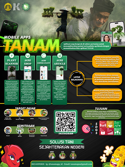 Infographic Agriculture Mobile Apps adobe photoshop agriculture farmer farmer theme poster graphic design green poster illustration infographic infographic business plan infographic digital apps poster poster agriculture mobile apps poster branding poster business plan poster digital apps poster marketing poster promotion ui ux