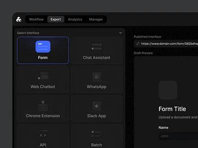 Interface Selection Sidebar / Dark mode dark dashboard form forms illustration mode saas sidebar