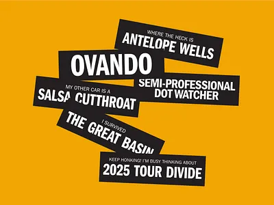 Tour Divide Bumper Stickers