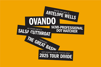 Tour Divide Bumper Stickers