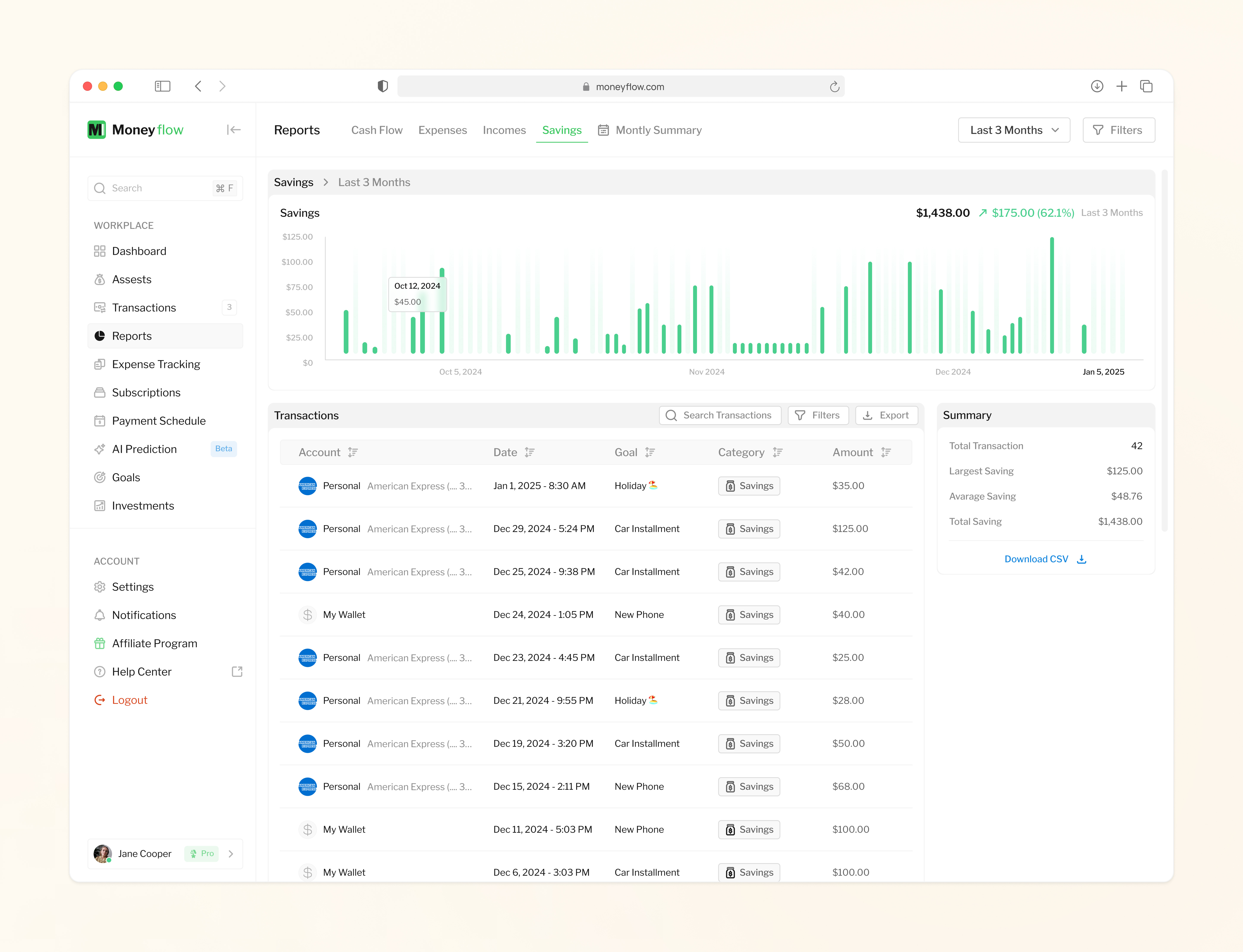 Personal Finance Management Platform, Dashboard, Savings case study cash flow dashboard earning expense finance ui finance ux fintech investments landing page mobile app money payment portfolio reports ui ui design ux ux case study ux design