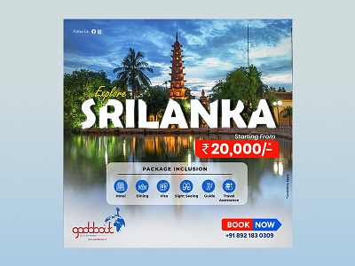 Travel Poster – Explore Sri Lanka design graphic design