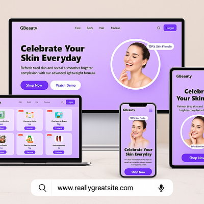 skin care website design using html css tailwindcss animation bhadohi developer care graphic design skin skin care web developer website