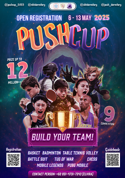 Poster Sport Competition adobe photoshop colorful poster design poster graphic design infographic magic theme poster poster poster badmintion poster basket poster chess poster e sport poster marketing poster mobile legends poster promotion poster pubg poster sport competition poster table tennis poster volley purple poster sport competition
