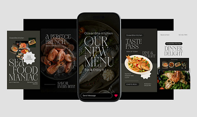 Social Media Post Design. Restaurant - Instagram Story design digital digitalmarketing graphic design instagram story marketing menu design print design restaraunt social media design socialmedia vector