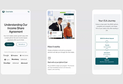 Coachable | Mobile courses edutech engineering ui design website design