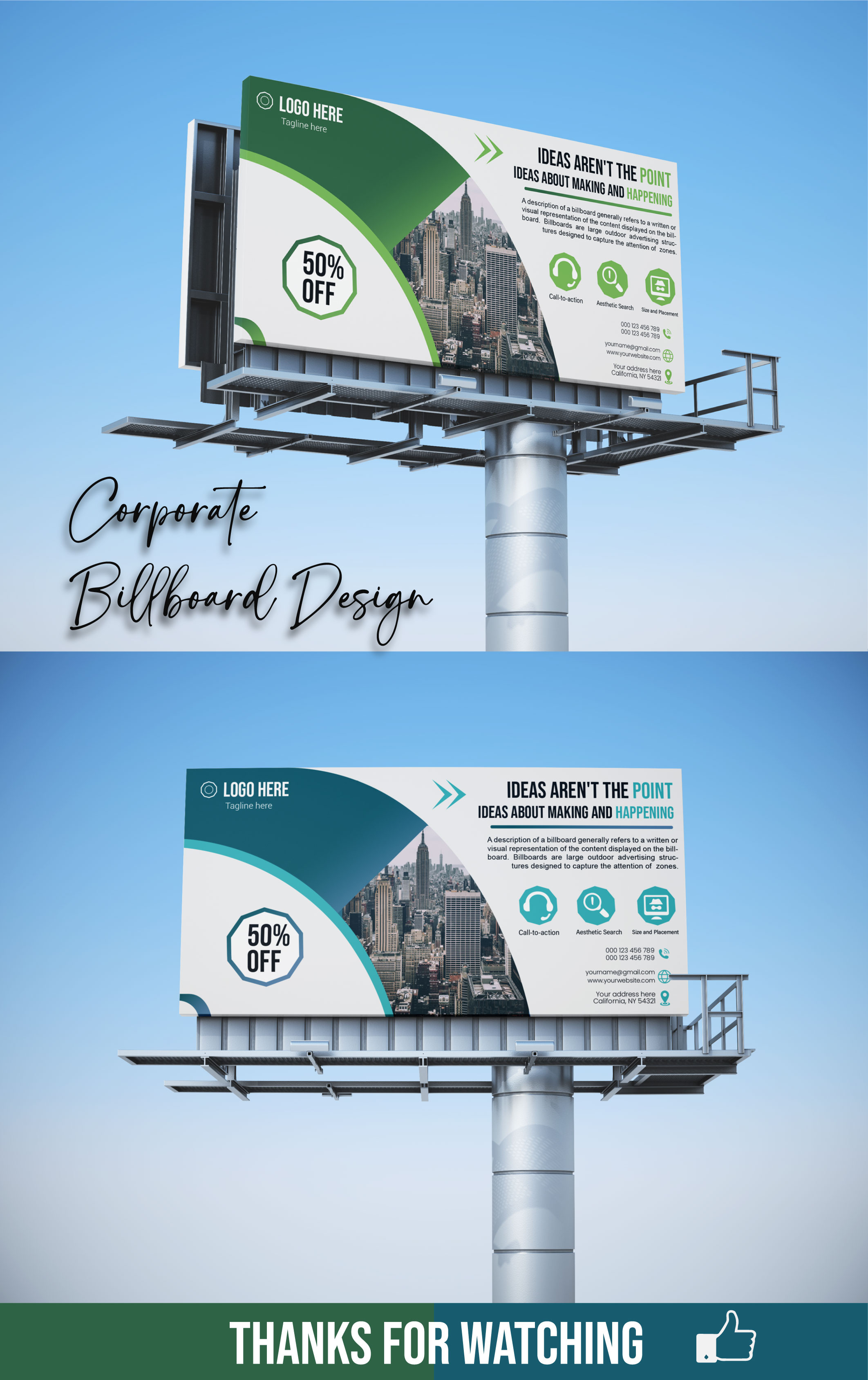 Corporate Bill Board Design 2025 adobeillustrator adobephotoshop billboard branding businessman corporatebillboard design designer graphic design illustration logo mockupfile realestate ui vector