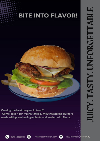 I Will Design a Professional Burger Flyer burgerflyer flyerdesign foodbranding foodflyerdesign marketingmaterial restaurantmarketing