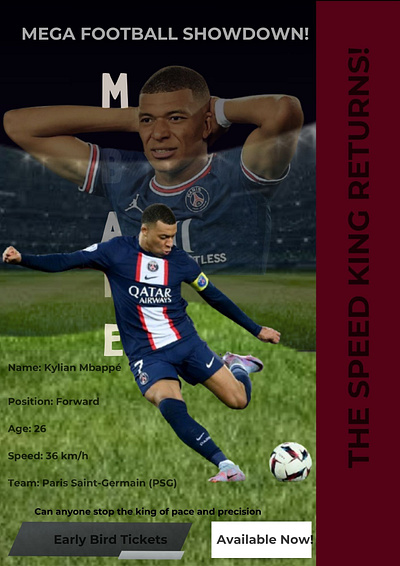 I Will Design a Modern Professional Footbal Flyer eventflyer footballflyer matchdayposter posterdesign sportsdesign stadiumvibes