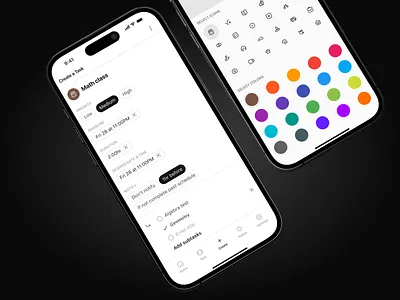 AI planning mobile app for students ai planning app ai schedule ios app minimalism schedule app student task app task app ui uidesign ux uxdesign