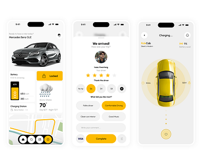 Taxi Booking App – iOS UI Design 3d animation branding design graphic design illustration logo motion graphics ui vector