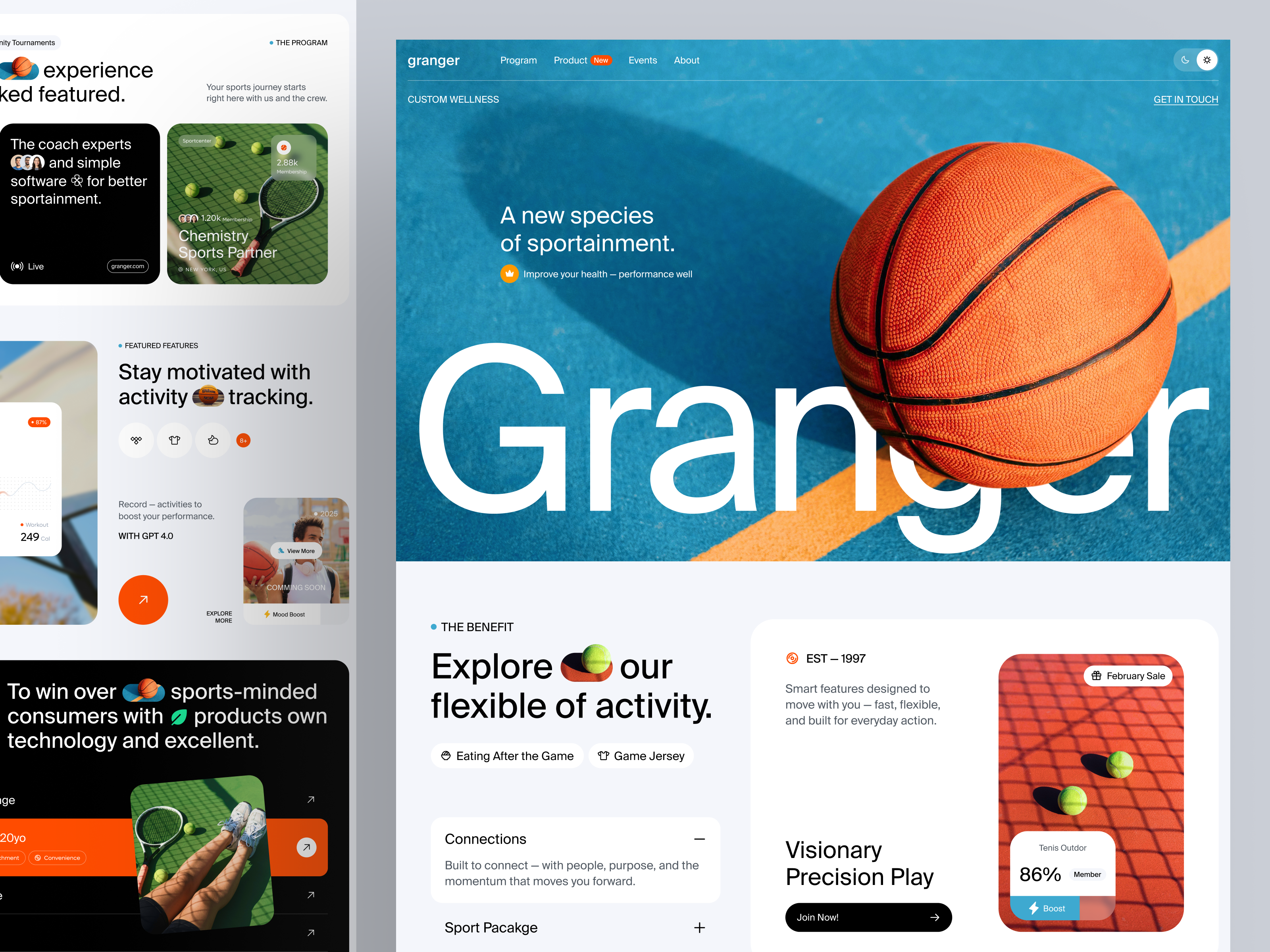 Example of Landing Page & Front End Development