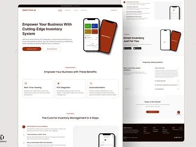 AI Inventory Website UI - Home page ai inventory ai inventory website ai website inventory inventory system inventory system ui inventory system website inventory ui website inventory website stock website website