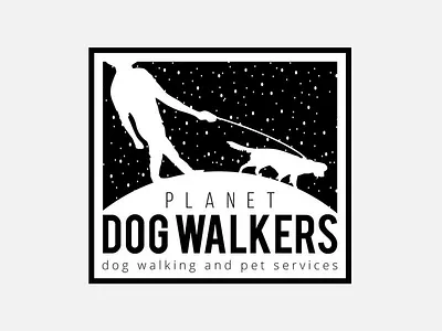 Dog Walkers Logo Design branding design graphic design illustration logo typography vector