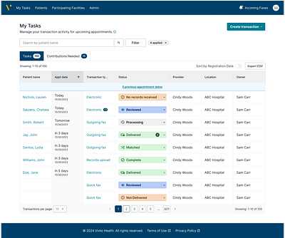 Electronic Health Records ehr product design ui design