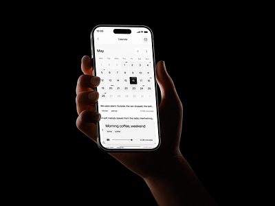 Voice Notes App minimalui mobileux uiconcept