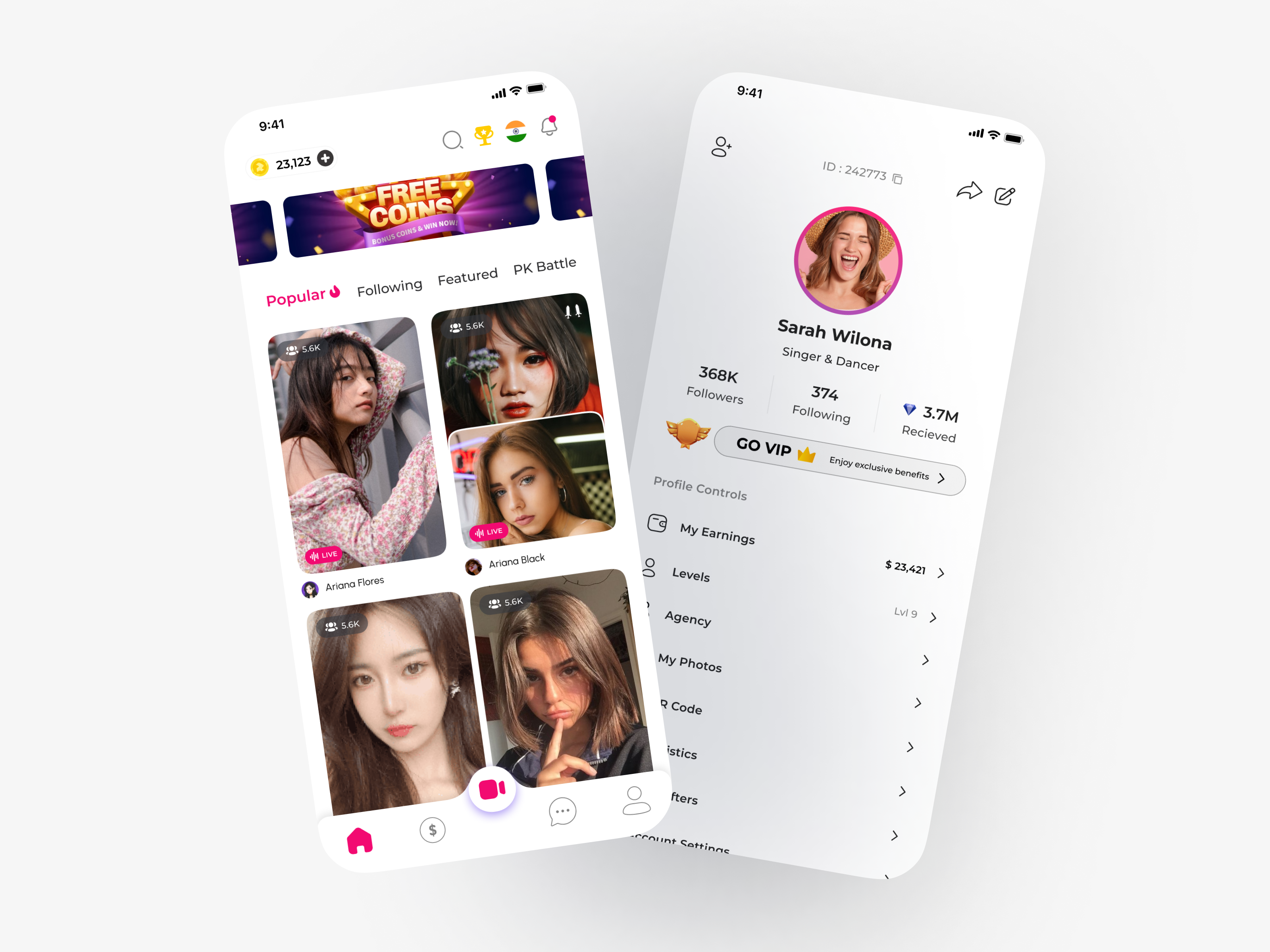 Homepage UI Design - Repso Live App animation graphic design motion graphics ui
