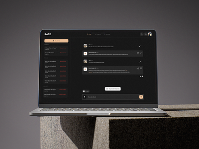 Race Insights 2025 ai web app chat ai chatbot chatting app dark mode light mode modern ui modern website ui design web app web ui website website 2025 website design