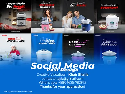 Social media post design | Product- kitchen appliances banner design creative ads facebook post design khair shajib social media ads social media post social post design