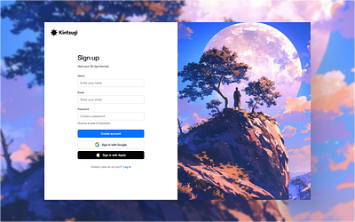 Signup Page for Mangaka Website anime illustration login manga mangaka signup signup page ui ux web design webapp website