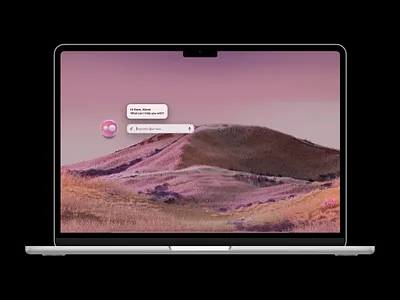 Custom wallpapers for ai-assistant 3d ai ai assistant animation cinema 4d cinema4d dark theme design desktop glass illustration light theme switch ui wallpapers