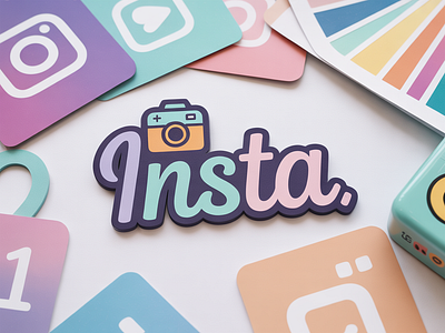 Isnta Aesthetic Design – Cute Insta Logo and Icons for Social Me isnta