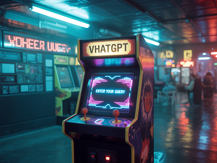 VhatGPT: The Retro Arcade Machine for Your Queries by Riad Al