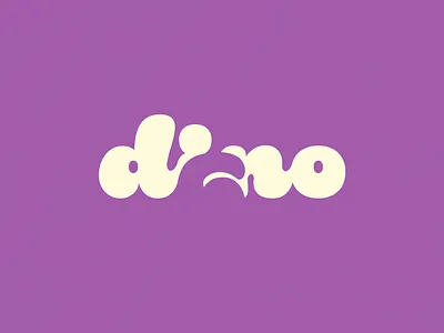 Dino | Typographical Poster dinosaur graphics illustration poster purple sans serif simple text typography word