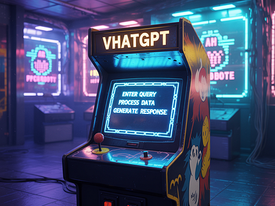 VhatGPT Arcade: Enter Query, Process Data, Generate Responses vhatgpt