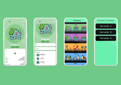 Pokemon App 2 design flutter illustration mobile pokémon