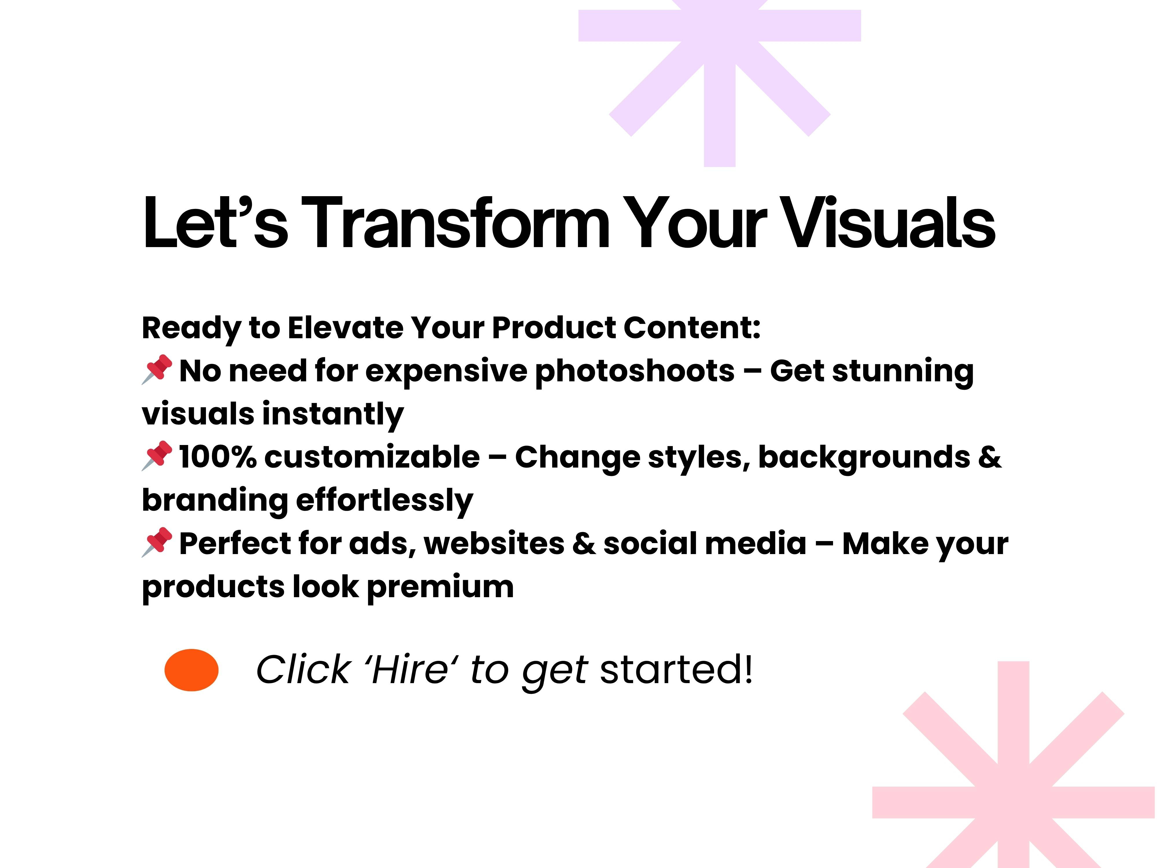 Example of Ai Product Photography & Visual Content