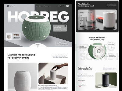 Horeg - Modern Speaker branding business digital ecommerce elementor framer illustration landing marketing online page product shop sound speaker store ui webflow website wordpress