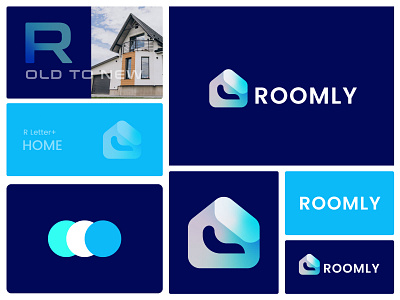 Roomly-Real-Estate-Logo-Design brand identity branding building logo home home logo house house logo letter logo lettermark logo logo design modern logo r r letter r letter logo r logo real estate real estate logo room logo roomly