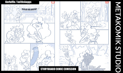 Kerfuffle by keithskaggs art black and white character design comic comic book design drawing illustration manga