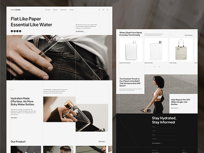 memobottle - Modern Elegant Unique Bottle Shop Website Home Page awwwards bottle branding collection company profile corporate ecommerce elegant home page landing page luxury minimalist modern professional timeless ui unique web design website website designer