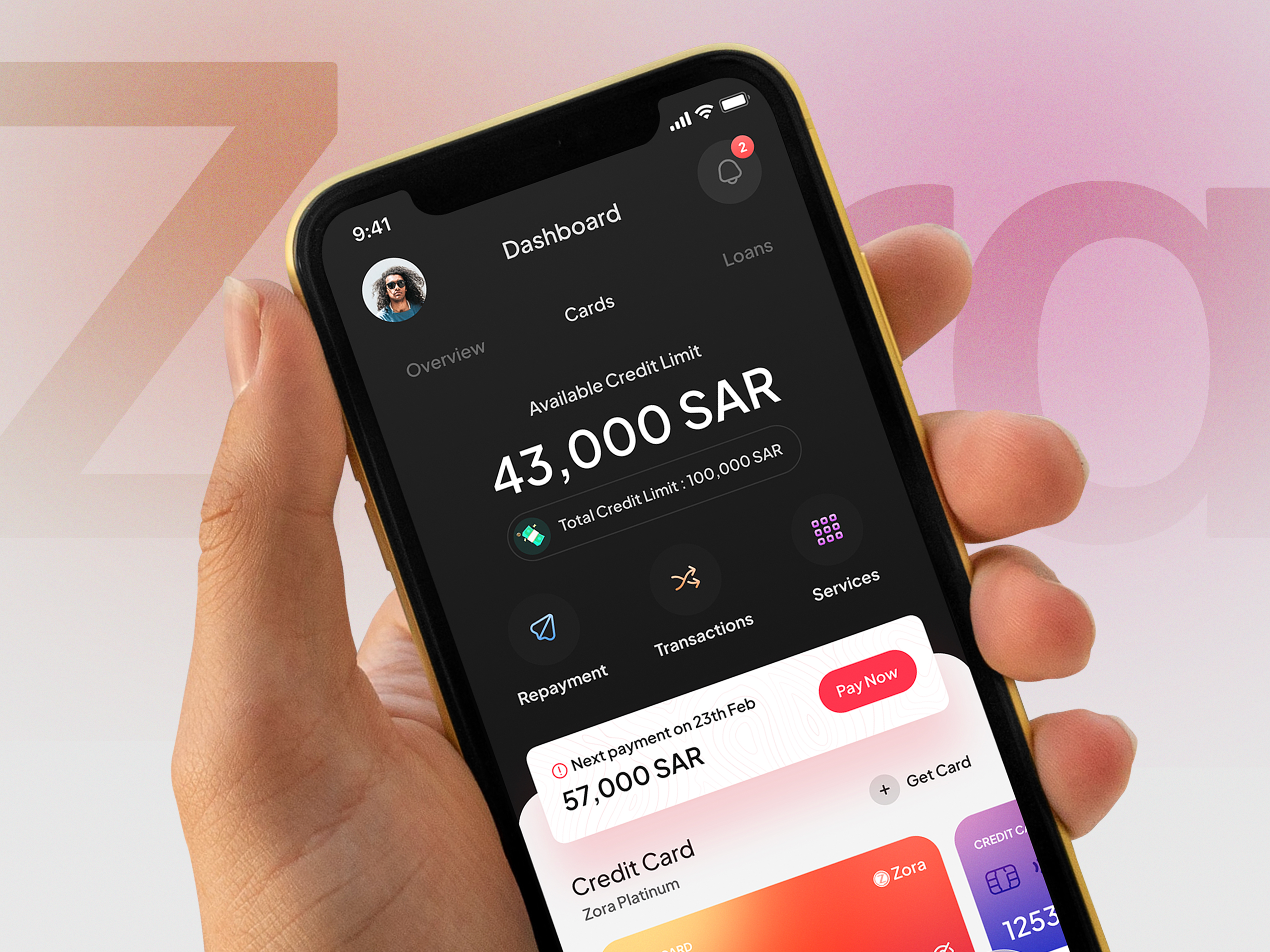 Zora: Smart Credit Manager App bank cards clean credit cards dashboard finance app fintec ios manage mobile money rapidgems scan money slider transaction transfer ui uiux ux wallet