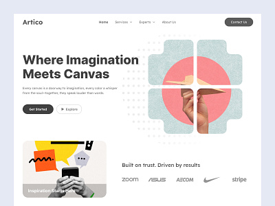 Art gallery website ui design art gallery webste best website figma designer figma ui figma ui design landing page uiux landing pge moden website modern website ui design uiux designer web ui web uiux design website design