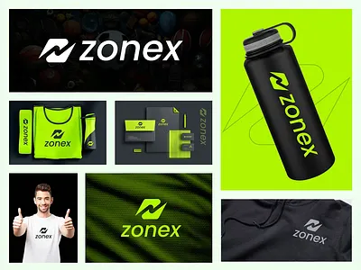 Zonex Brand identity 3d animation branding design graphic design illustration logo mockup motion graphics ui ux vector